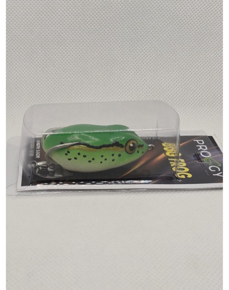 Proggy Bug frog surface lure in its pack, from the AJ Fishing Tackles catalogue