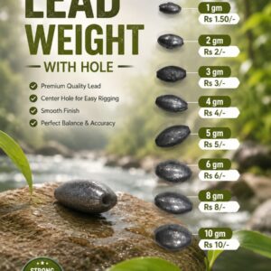 Lead weight with hole