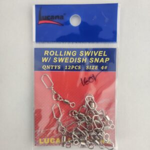 Rolling swivel with swedish snap