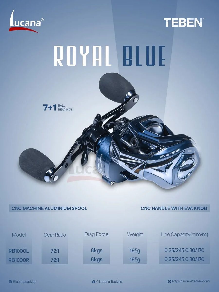 Teban Royal Blue BC reel